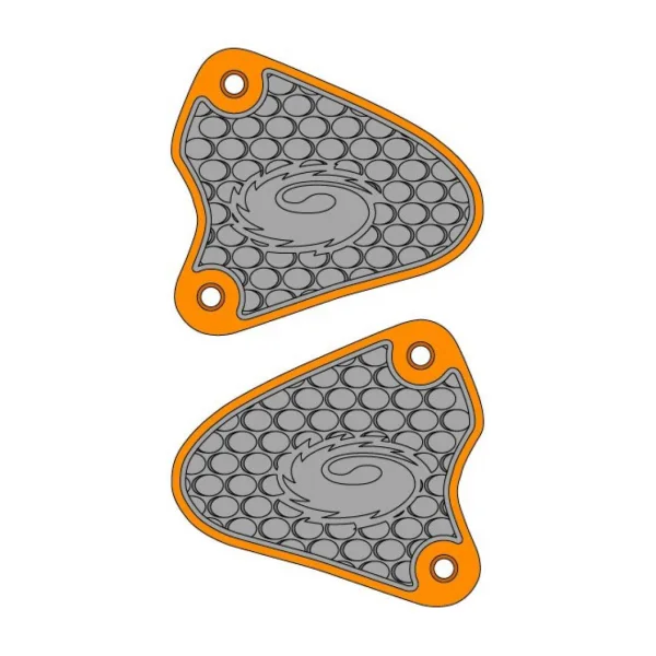 Sidi Sohle Mittelteil MTB SRS Spider 45-48 Grau/gelb - langlebiger Ersatz für MTB-Schuhe