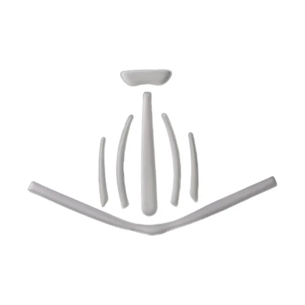 BBB Cycling Polsterungssatz Aerotop 20mm grau rot - mehr Komfort für deinen Aero-Helm