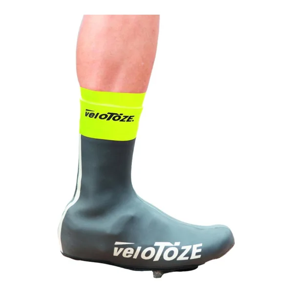Velotoze Stulpen für Überschuhe Gelb Unisize - 2 Paar, wasserdicht, aerodynamisch, idealer Bundabschluss