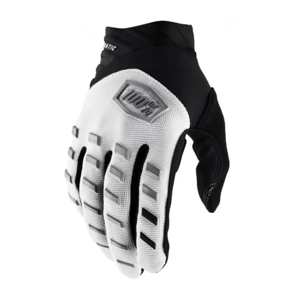 100% Airmatic Gloves S white - robuster MTB-Handschuh mit hohem Tragekomfort