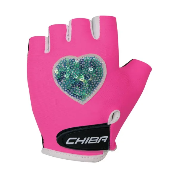 CHIBA Cool Kids - Kinder Radhandschuhe neonpink, Größe L