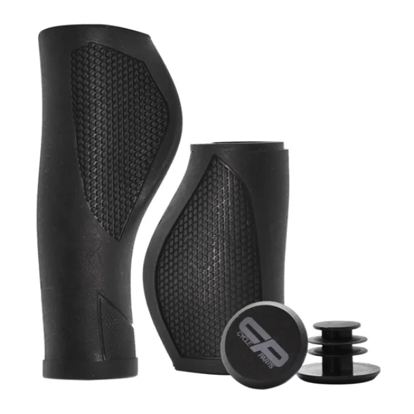 CP CycleParts Ergo Fahrradgriffe 119/77 mm - schwarz