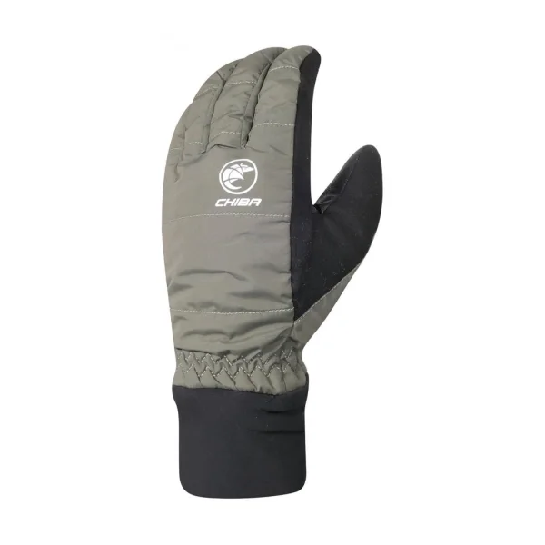 Chiba City Liner Winterhandschuh Olive Gr. M - wind- & wasserdicht, Primaloft-Futter, Touchfinger, Carbon-Innenhand & Reflexelemente