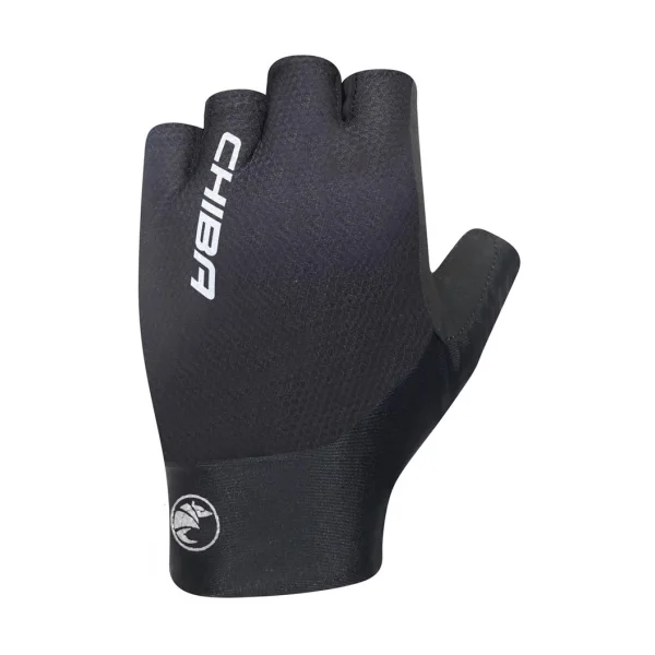 CHIBA Team Glove Pro - Radhandschuhe kurzfinger schwarz S, leicht & atmungsaktiv