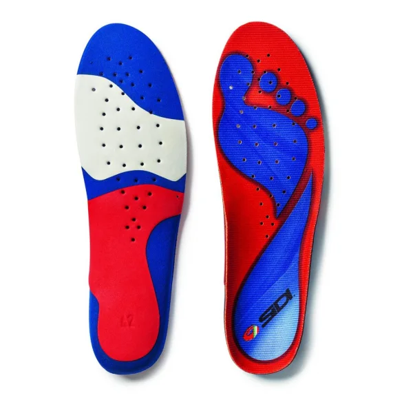 Sidi Einlegesohle Memory 46 Rot/blau - komfortoptimierte Passform für Radschuhe