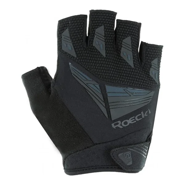 Roeckl Fahrradhandschuh Iron schwarz Größe 7 - ergonomisch, atmungsaktiv, schockabsorbierend