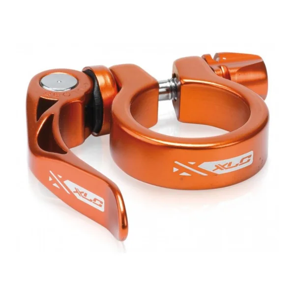 XLC Sattelstütz-Klemmring PC-L04 Ø 31,6 mm orange mit Schnellspanner