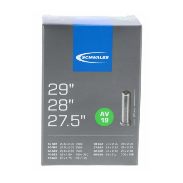 1 x Schwalbe Schlauch AV19 27,5/28/29x1.50-2.40 40mm