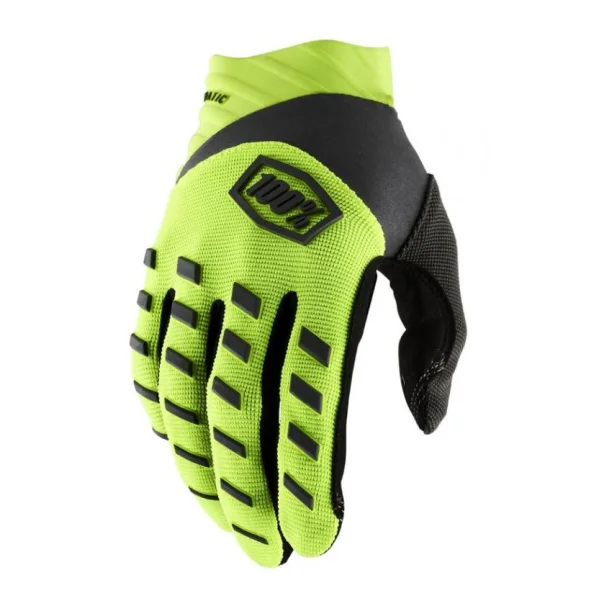 100% Airmatic Gloves S fluo yellow - robuster MTB-Handschuh mit Top-Grip
