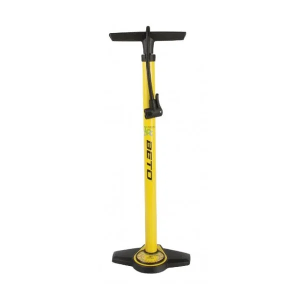 Beto Steel Standpumpe mit Doppelkopf gelb/schwarz