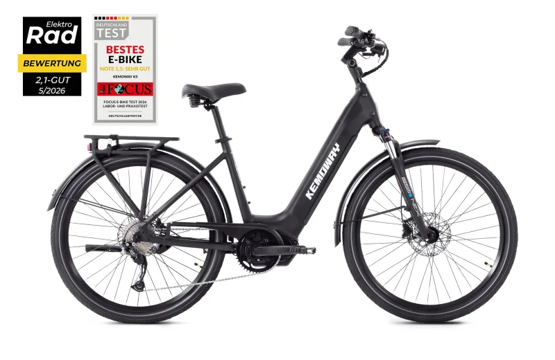 Kemoway City E-Bike K5 - Schwarz / S/46CM