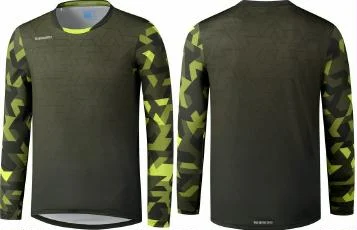 Trikot MTB Shimano Myoko L.S. Jersey Langarm Herren XXL, Schwarz/Blau