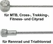 Bremszug für alle Bremsen für MTB, Cross-, Tre