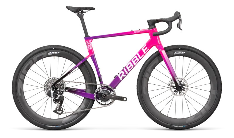 Ribble Ultra-Grit SRAM Red XPLR AXS - Carbon Gravel Bike - Pink Team Edition