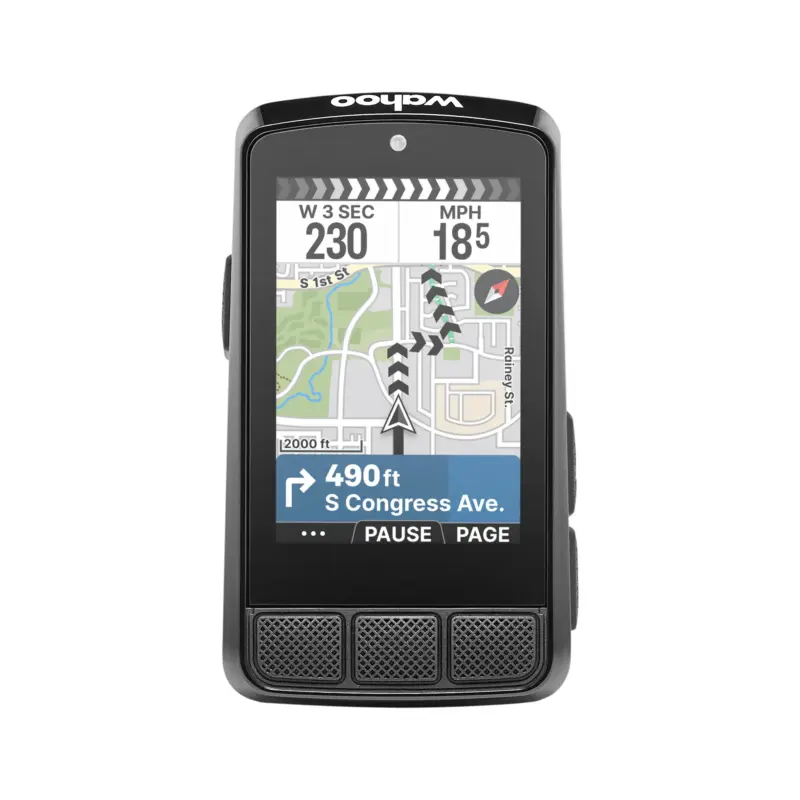 Wahoo Elemnt Bolt 3 GPS Bike Computer - Aero Design - Colour Display - Navigation - Black