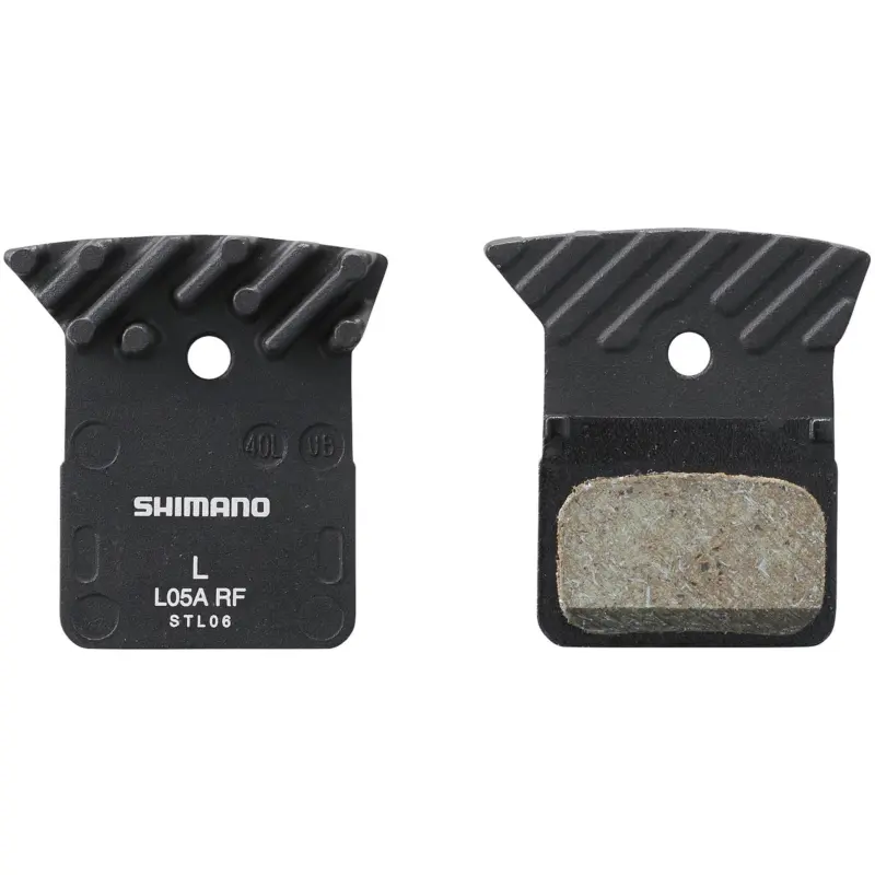 Shimano L05A-RF Resin Disc Brake Pads with Cooling Fins