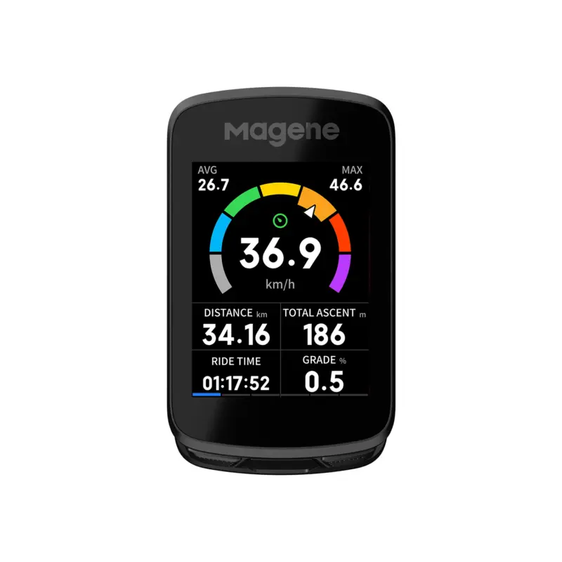 Magene C606 Pro Smart GPS Bike Computer - 2.8" Color Touchscreen - WiFi & Navigation - Black