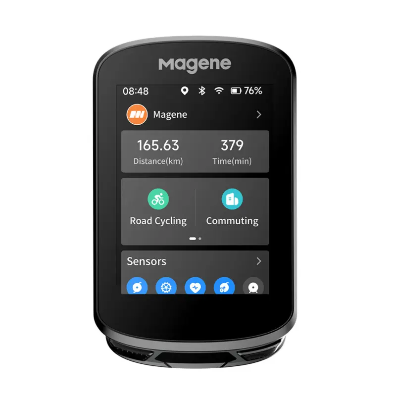 Magene C506 Smart GPS Bike Computer - 2.4" Color Touchscreen - WiFi & Bluetooth - Black