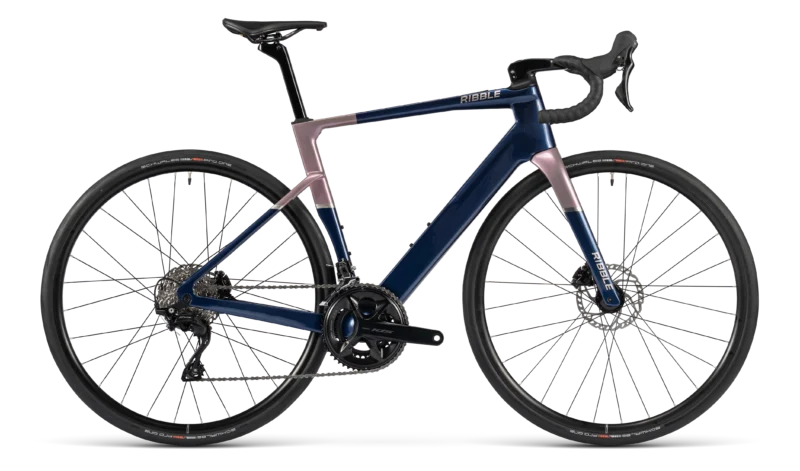 Ribble Allroad SL R e Shimano 105 12-Speed - Carbon Electric Road Bike - Midnight Blue