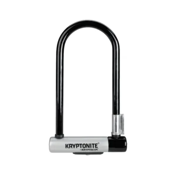 Kryptonite KryptoLok Standard U-Lock - Sold Secure Gold - 12.7mm Steel D-Lock - Black